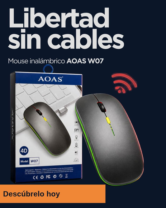Raton inalámbrico recargable
